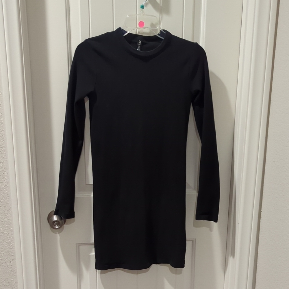 Zara Black Bodycon Mini Dress